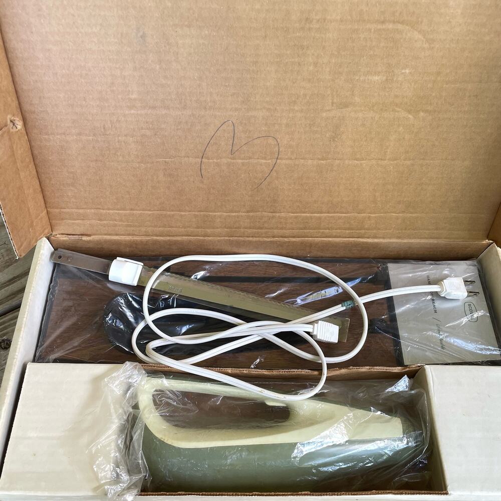Vintage Hamilton Beach Electric Knife Avocado w/ Storage Tray Scovill 297A READ